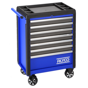 Carro de Ferramentas Reforçado ALYCO 7 Gavetas 300kg Bandeja Plástica
